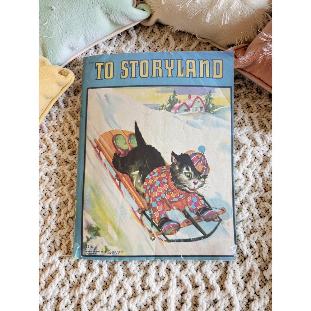 1942 To Storyland Stories and Verses Vintage Children’s Story Book Saalfield